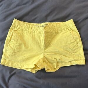 GAP Women's High Waist Yellow Shorts